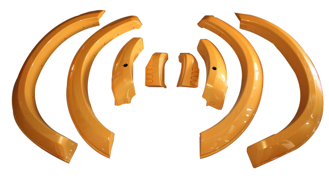 FENDER FLARE 5" WITH SENSOR WITH STEP PN4JF CYBER ORANGE